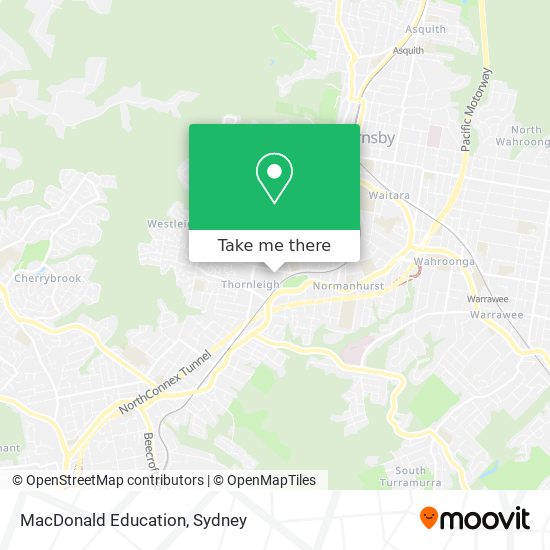 MacDonald Education map