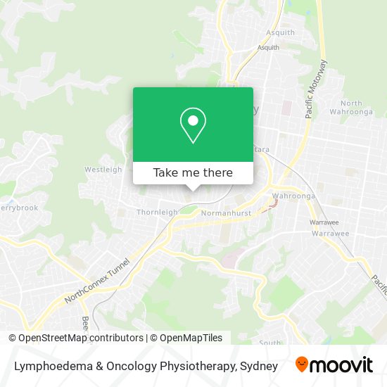 Lymphoedema & Oncology Physiotherapy map