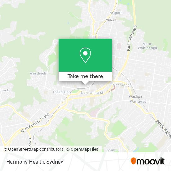 Harmony Health map