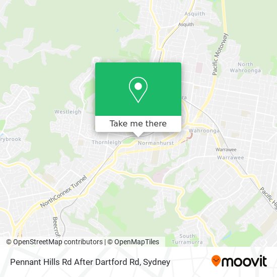 Pennant Hills Rd After Dartford Rd map