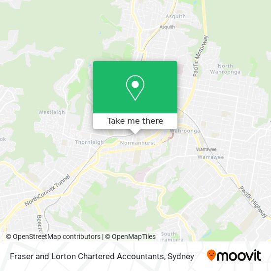 Fraser and Lorton Chartered Accountants map