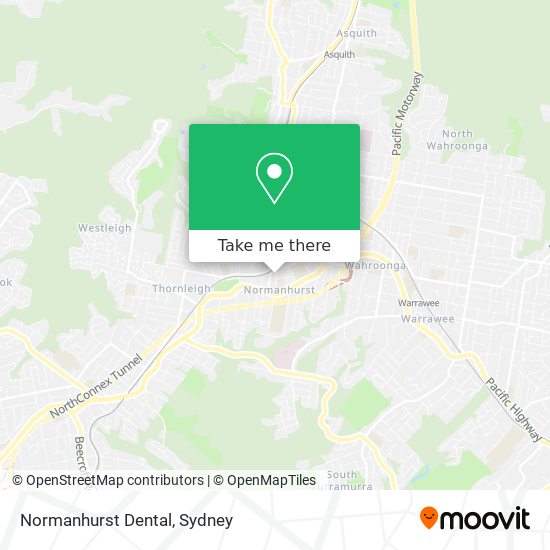 Mapa Normanhurst Dental