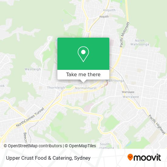 Upper Crust Food & Catering map