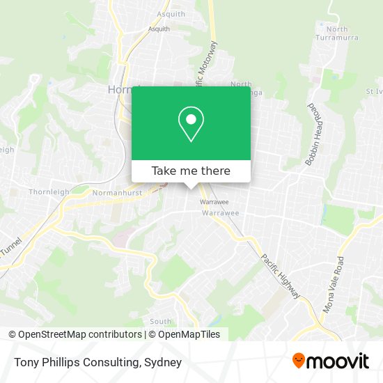 Mapa Tony Phillips Consulting