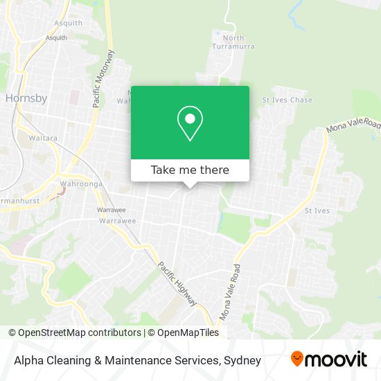 Mapa Alpha Cleaning & Maintenance Services