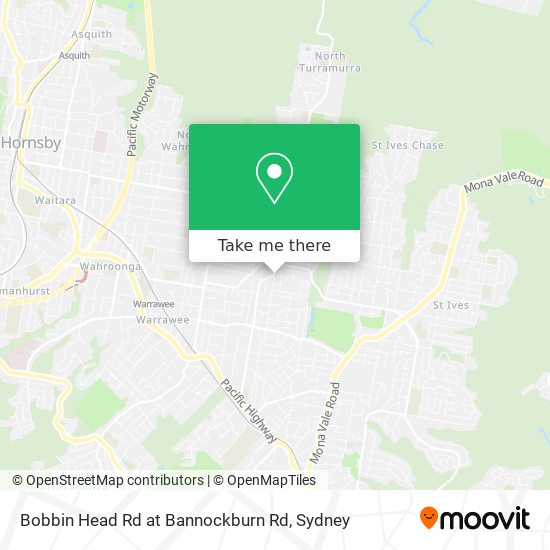 Bobbin Head Rd at Bannockburn Rd map