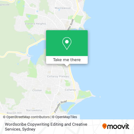 Wordscribe Copywriting Editing and Creative Services map