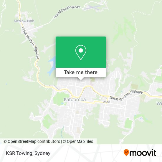 KSR Towing map