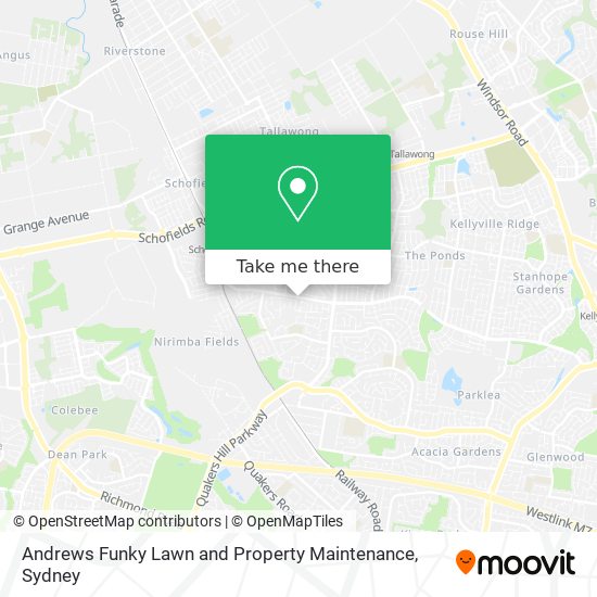 Andrews Funky Lawn and Property Maintenance map