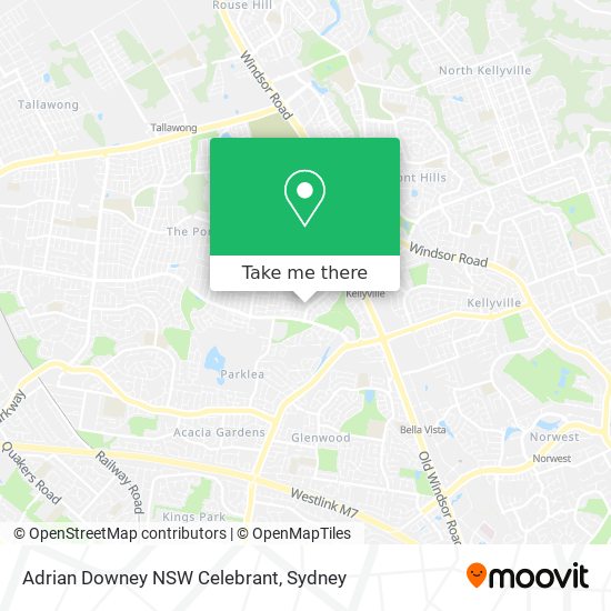 Adrian Downey NSW Celebrant map