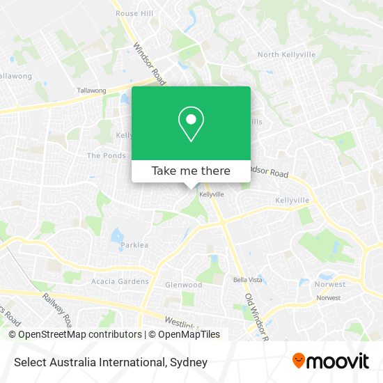 Select Australia International map