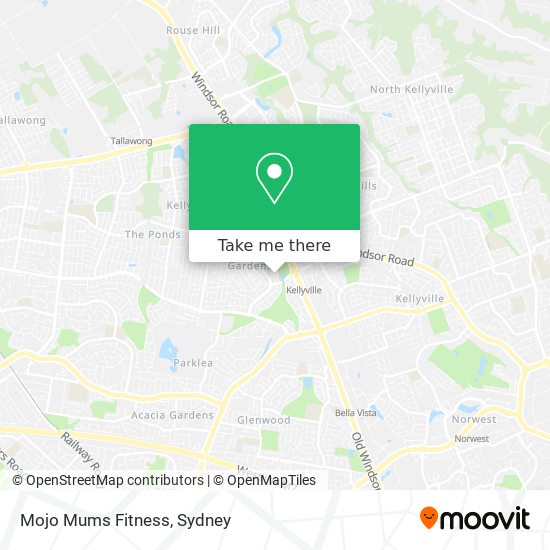 Mojo Mums Fitness map