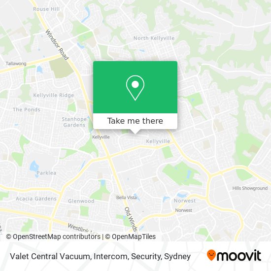 Valet Central Vacuum, Intercom, Security map