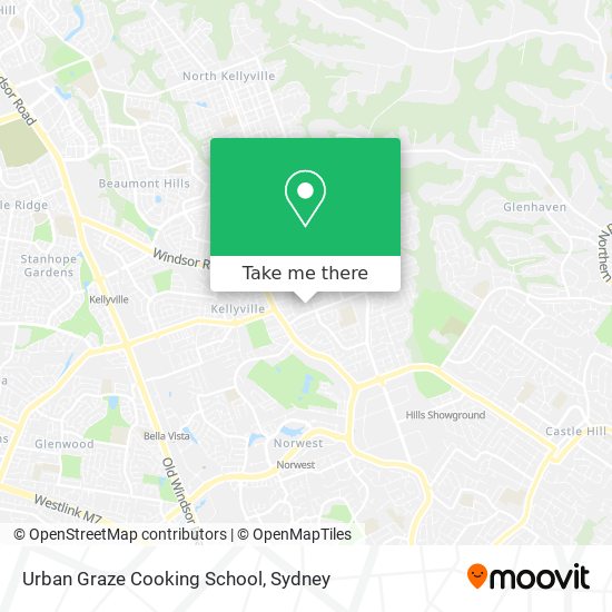 Mapa Urban Graze Cooking School