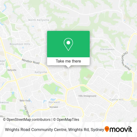 Wrights Road Community Centre, Wrights Rd map