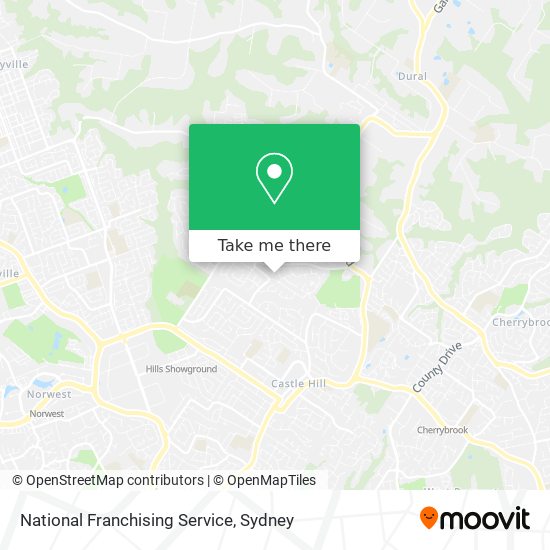 National Franchising Service map
