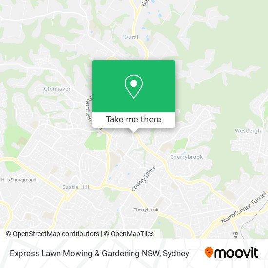 Express Lawn Mowing & Gardening NSW map