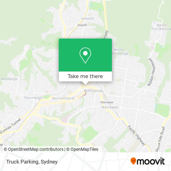 Truck Parking map