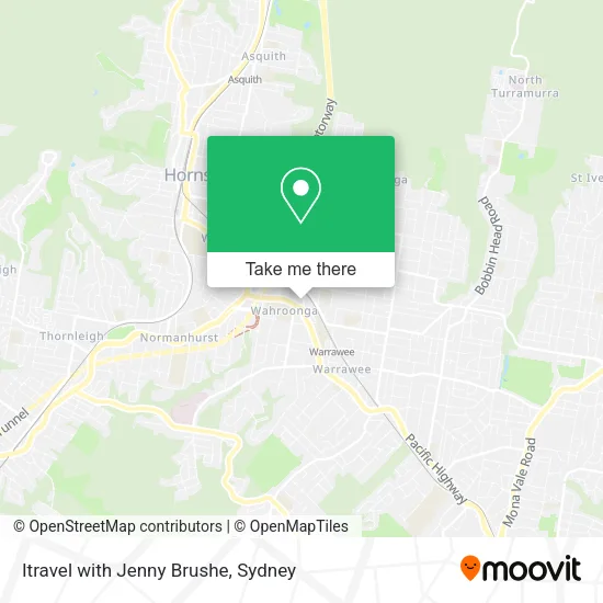 Itravel with Jenny Brushe map