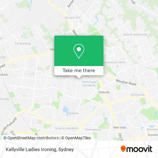 Mapa Kellyville Ladies Ironing