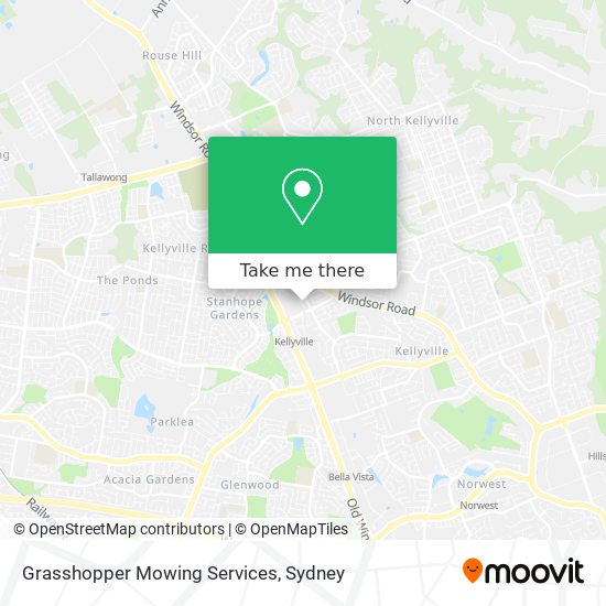 Mapa Grasshopper Mowing Services