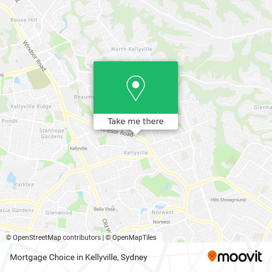 Mortgage Choice in Kellyville map