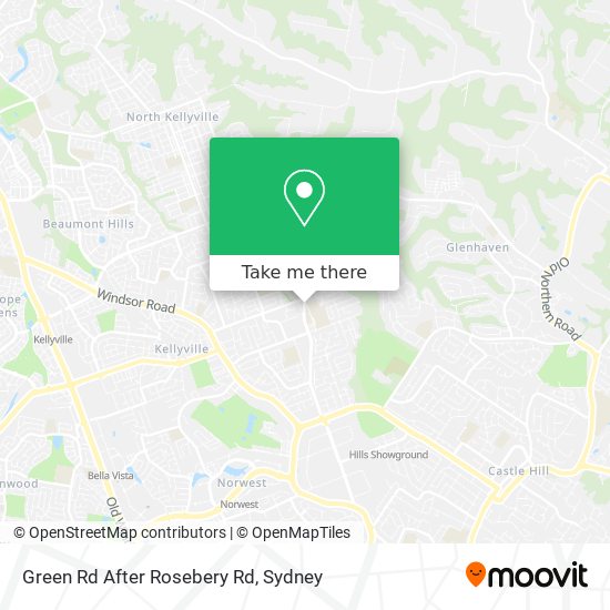 Green Rd After Rosebery Rd map