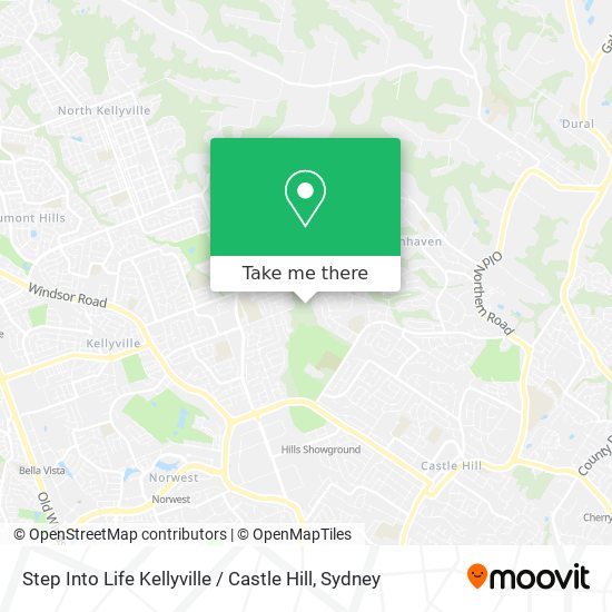 Step Into Life Kellyville / Castle Hill map