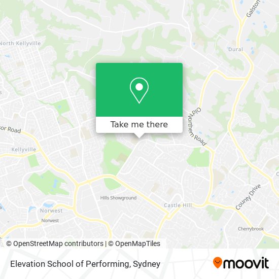 Mapa Elevation School of Performing