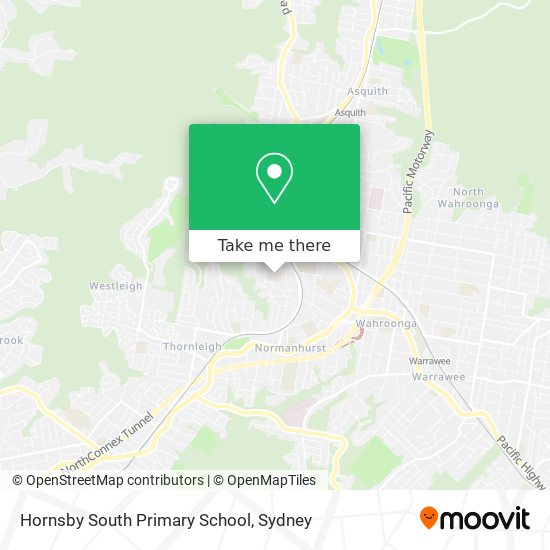 Hornsby South Primary School map