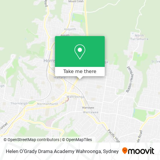 Helen O'Grady Drama Academy Wahroonga map