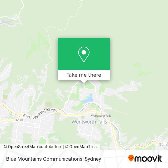 Mapa Blue Mountains Communications