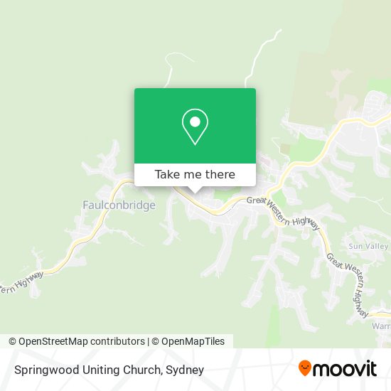 Mapa Springwood Uniting Church