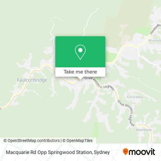 Macquarie Rd Opp Springwood Station map