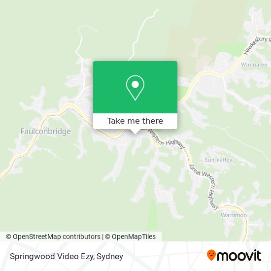 Mapa Springwood Video Ezy