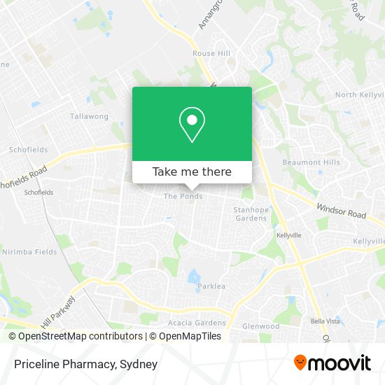 Mapa Priceline Pharmacy