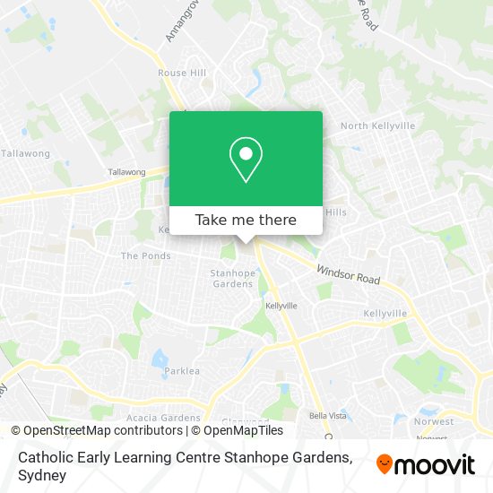 Mapa Catholic Early Learning Centre Stanhope Gardens