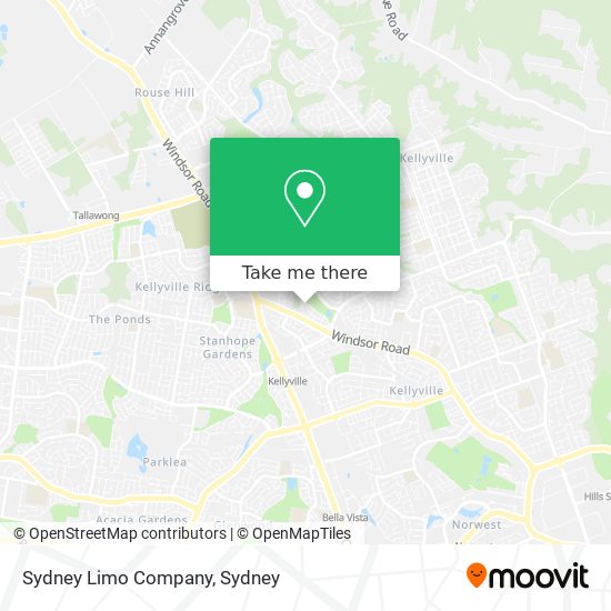 Mapa Sydney Limo Company