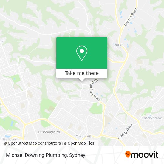 Mapa Michael Downing Plumbing