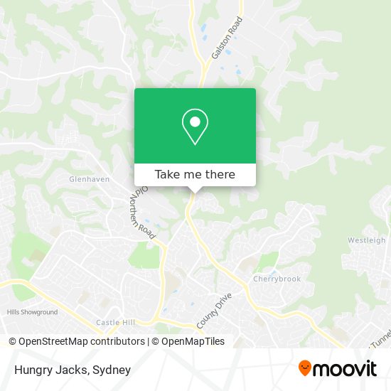 Hungry Jacks map