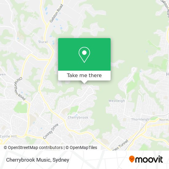 Cherrybrook Music map