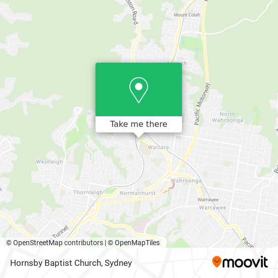 Mapa Hornsby Baptist Church