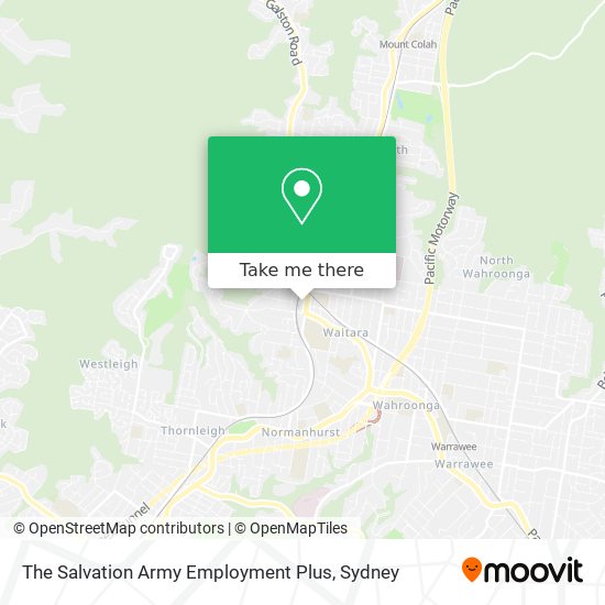 The Salvation Army Employment Plus map