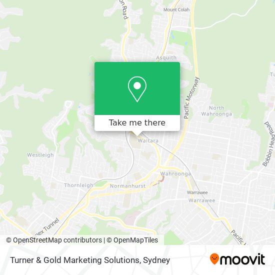 Mapa Turner & Gold Marketing Solutions