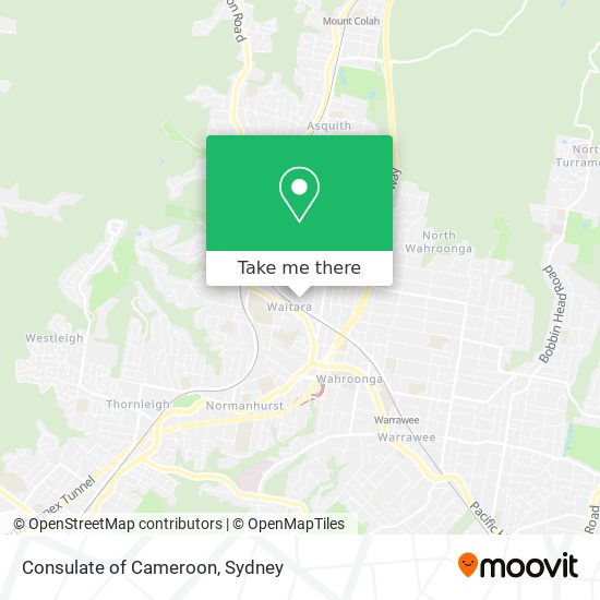 Consulate of Cameroon map