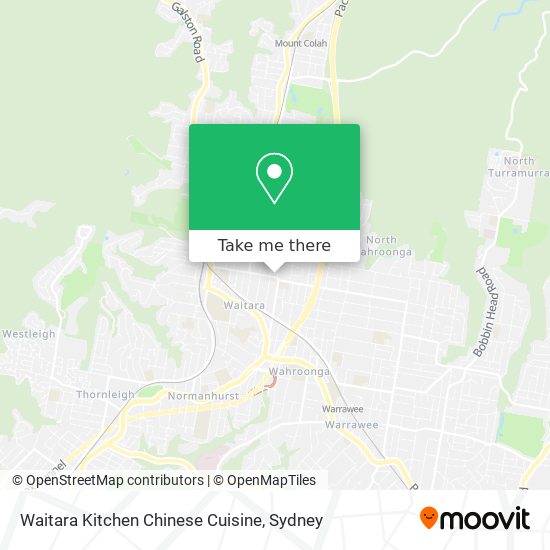 Mapa Waitara Kitchen Chinese Cuisine