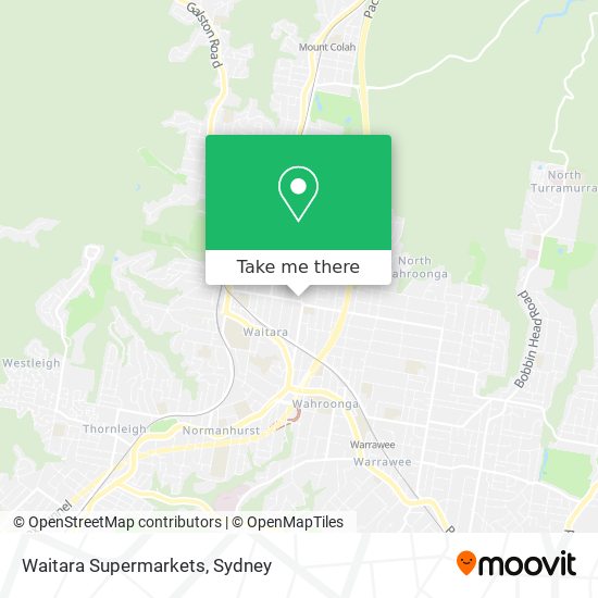 Mapa Waitara Supermarkets