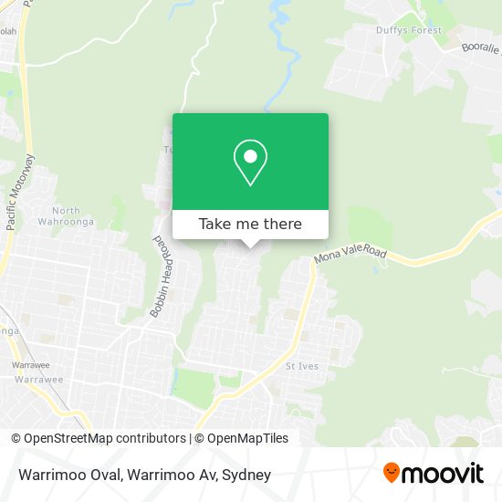 Mapa Warrimoo Oval, Warrimoo Av