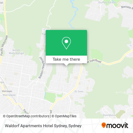 Waldorf Apartments Hotel Sydney map