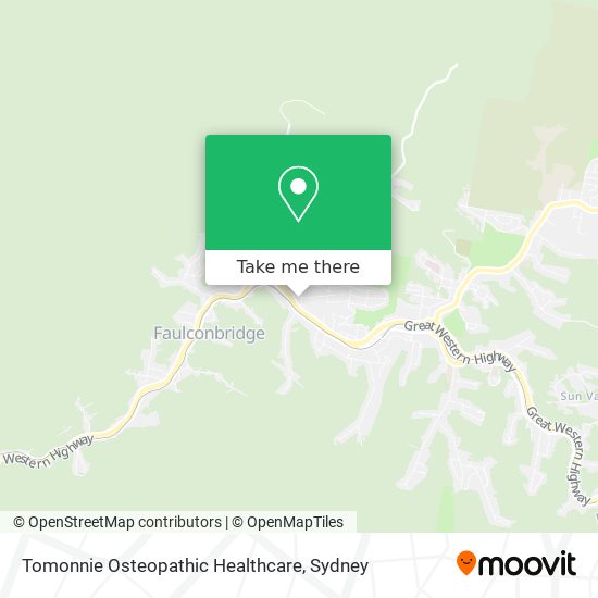 Mapa Tomonnie Osteopathic Healthcare